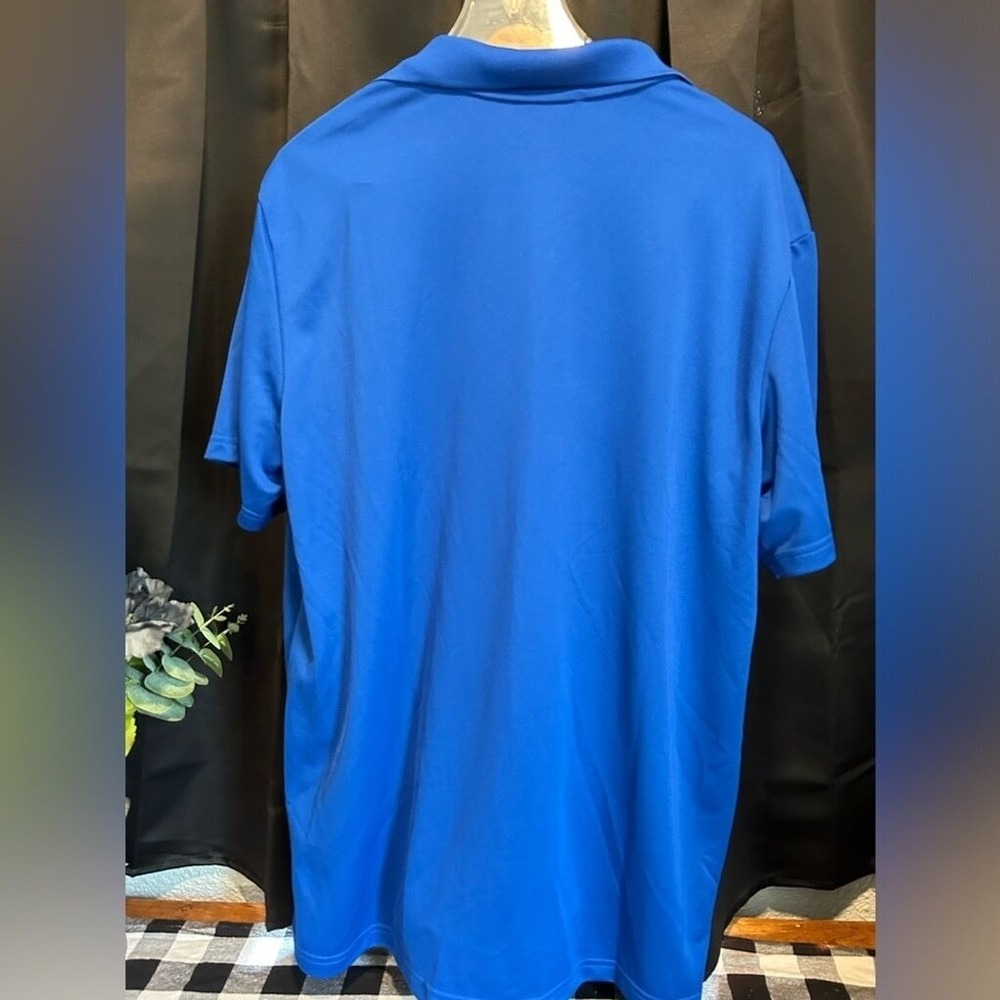 Adidas Golf Polo Shirt Royal Blue‎ Mens Short Sleeve Athleisure - Picture 2 of 5